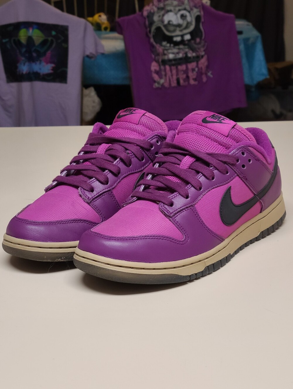 Nike Dunk Low Viotech Hot Fushia casual low top skateboard sneakers size 10